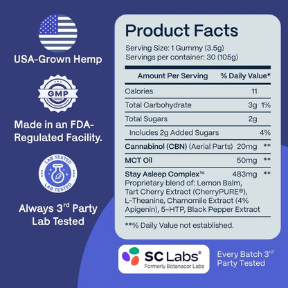 Pure Sleep Fast Acting CBN Gummies